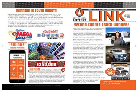 south dakota lottery|south dakota lottery second chance drawing.